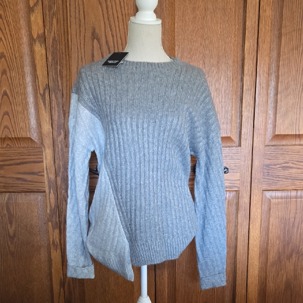 Vera Wang Two-Tone Gray Women's Sweater